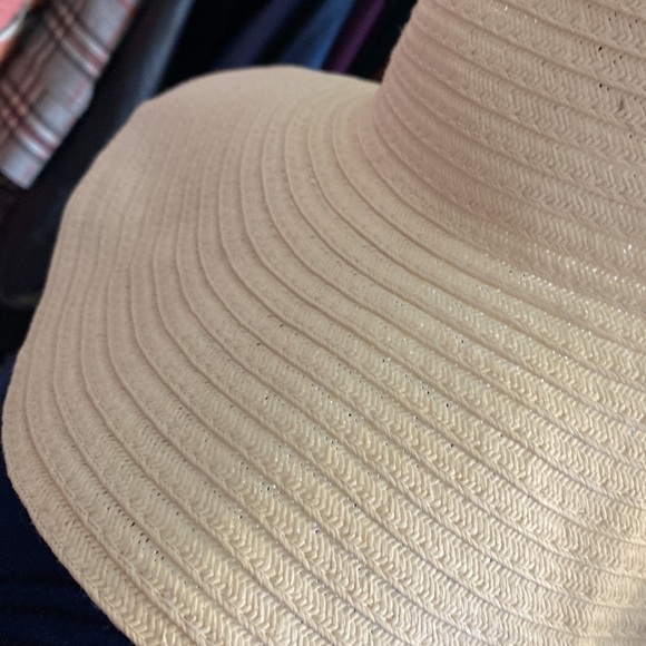 Aqua Wide Brim Natural Floppy Sun Hat one size - Picture 6 of 7